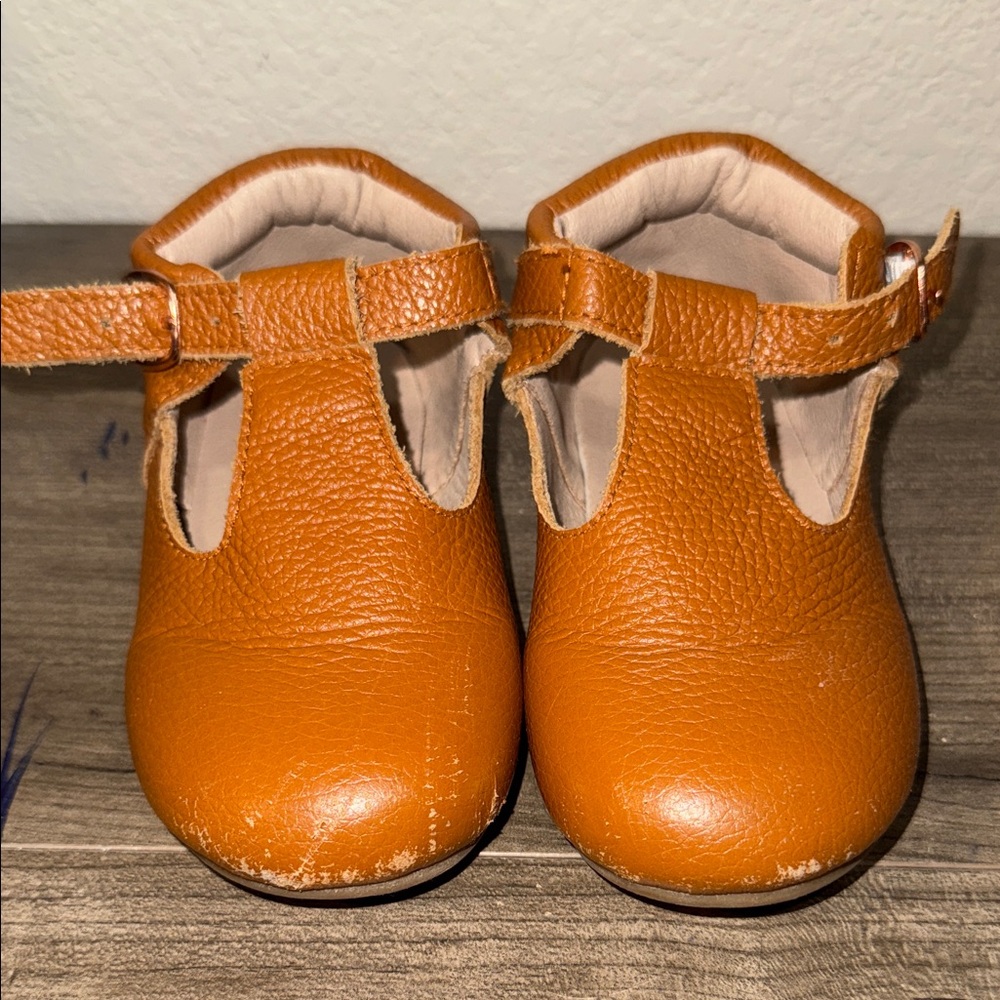 Stylish Tan Baby Walker Shoes